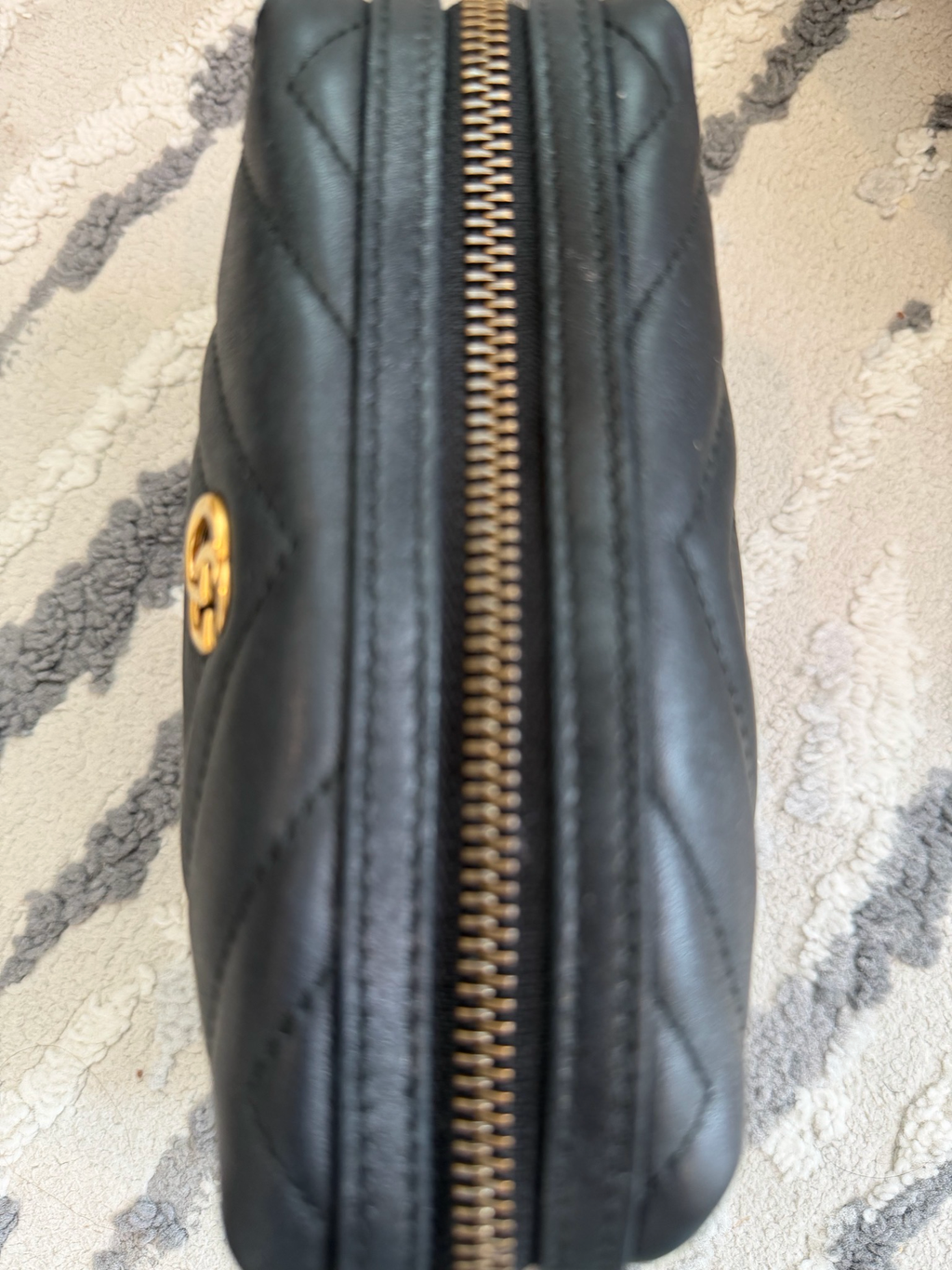 Gucci Marmont Mini Pouch Cosmetic Case Black