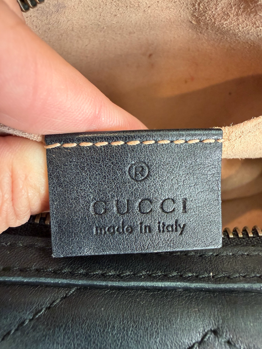 Gucci Marmont Mini Pouch Cosmetic Case Black