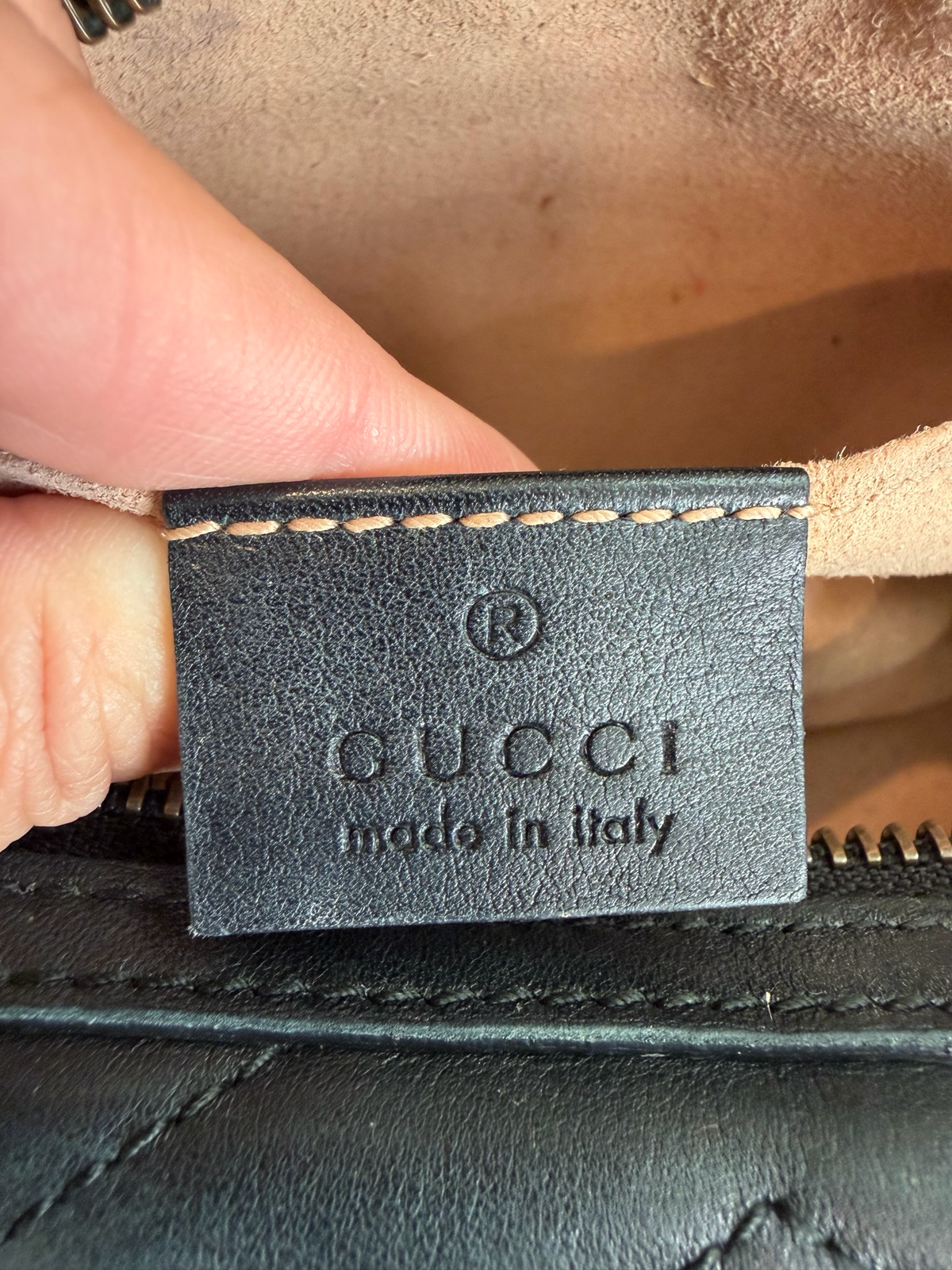 Gucci Marmont Mini Pouch Cosmetic Case Black
