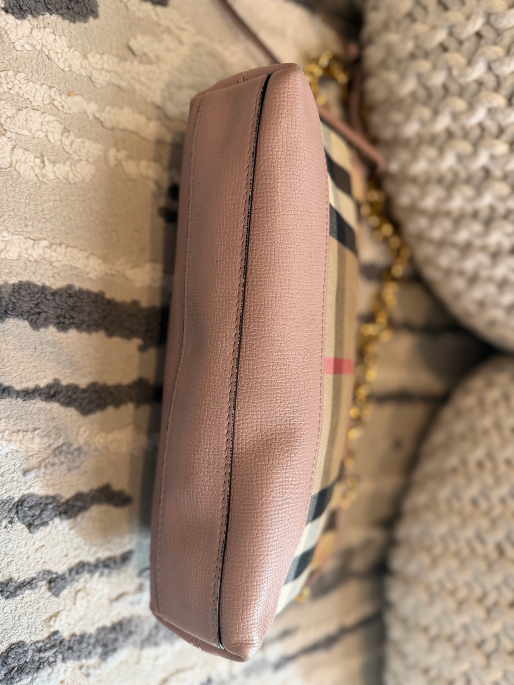Burberry Abingdon Crossbody Messenger Double Strap House Check