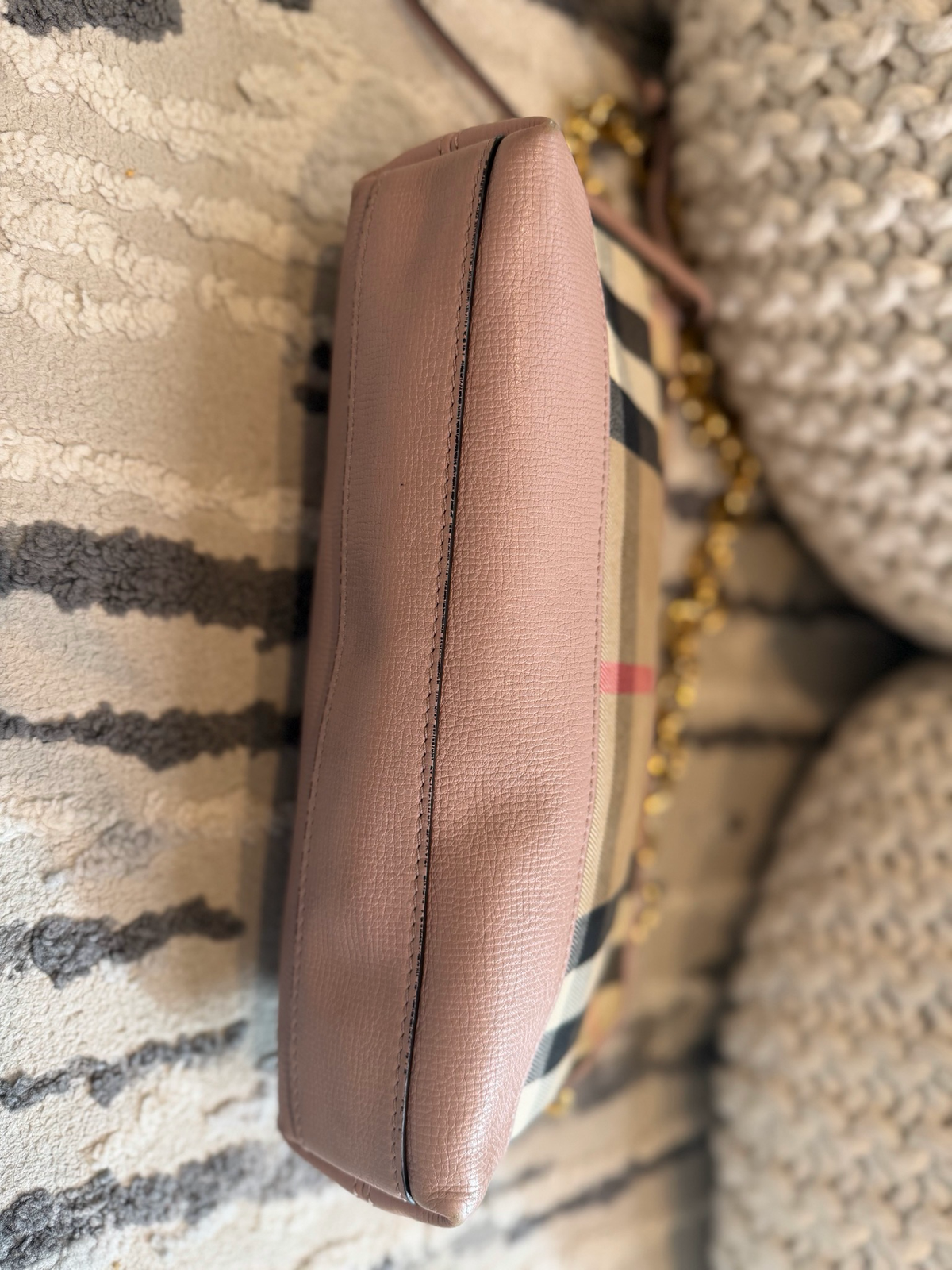 Burberry Abingdon Crossbody Messenger Double Strap House Check