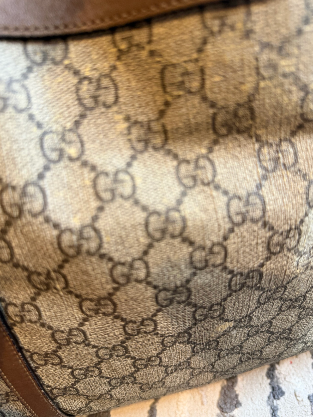Gucci Monogram Supreme Nice Tote Shoulder