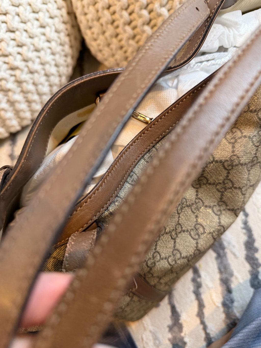 Gucci Monogram Supreme Nice Tote Shoulder