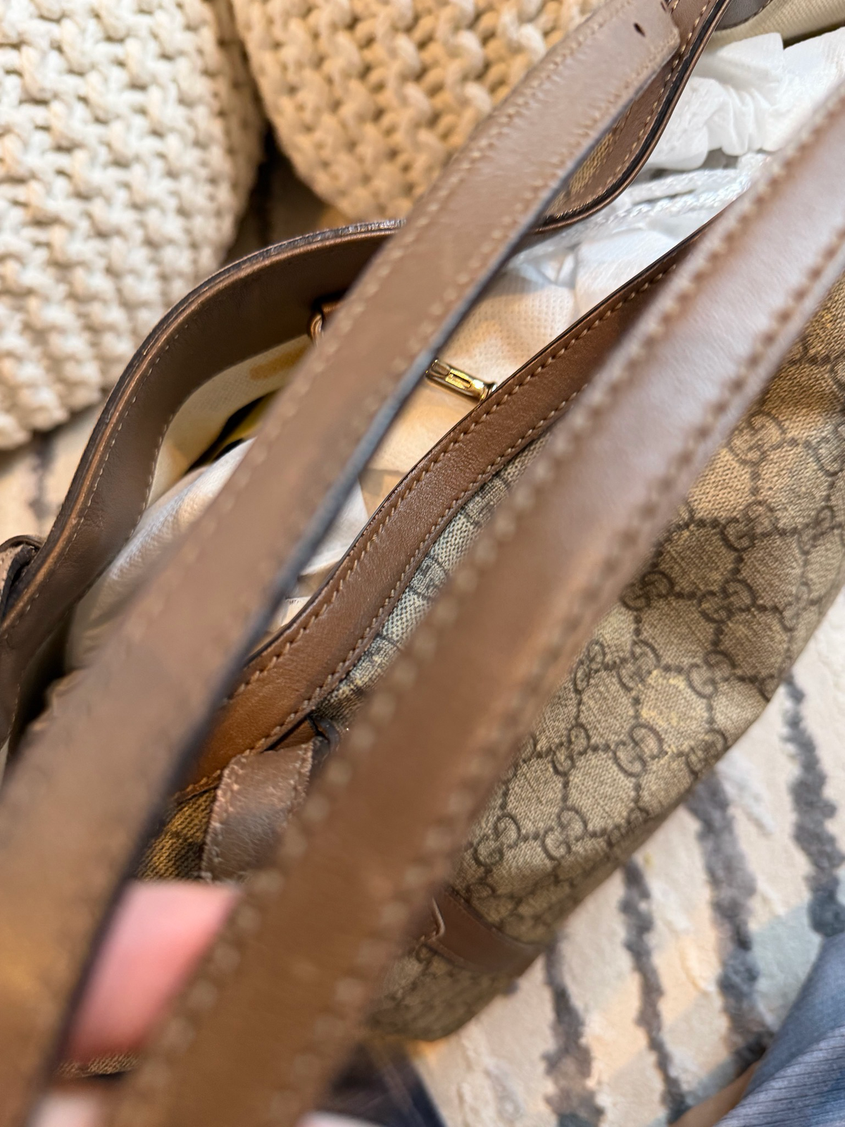 Gucci Monogram Supreme Nice Tote Shoulder