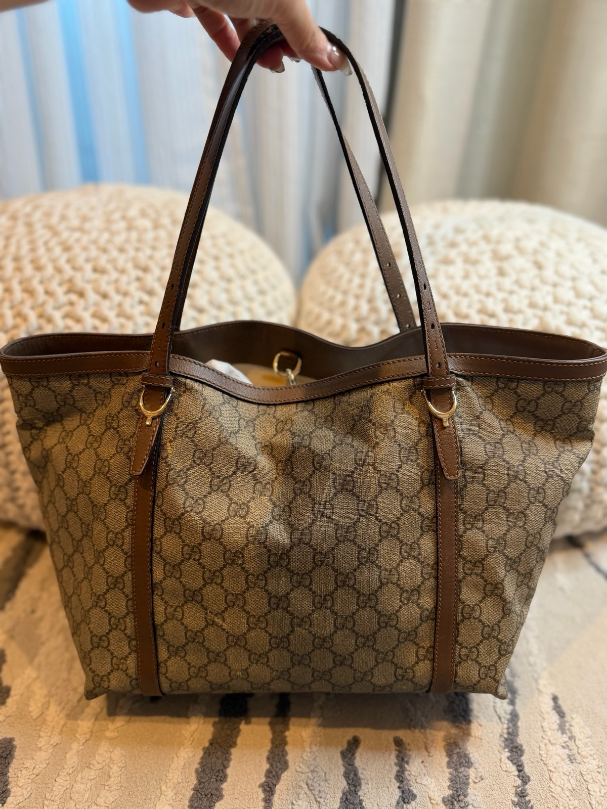 Gucci Monogram Supreme Nice Tote Shoulder