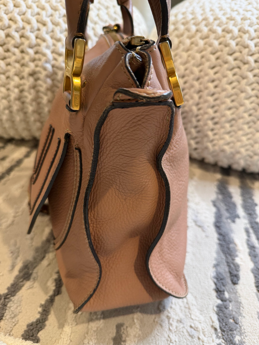 Chloe Marcie Pebbled Leather Medium