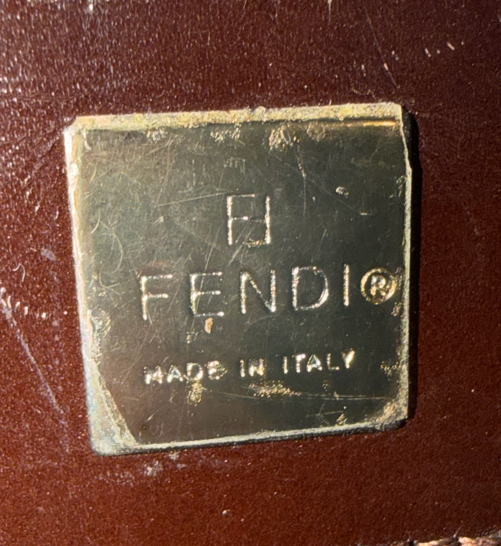 Fendi Zucca Tote Vintage Flap Shoulder