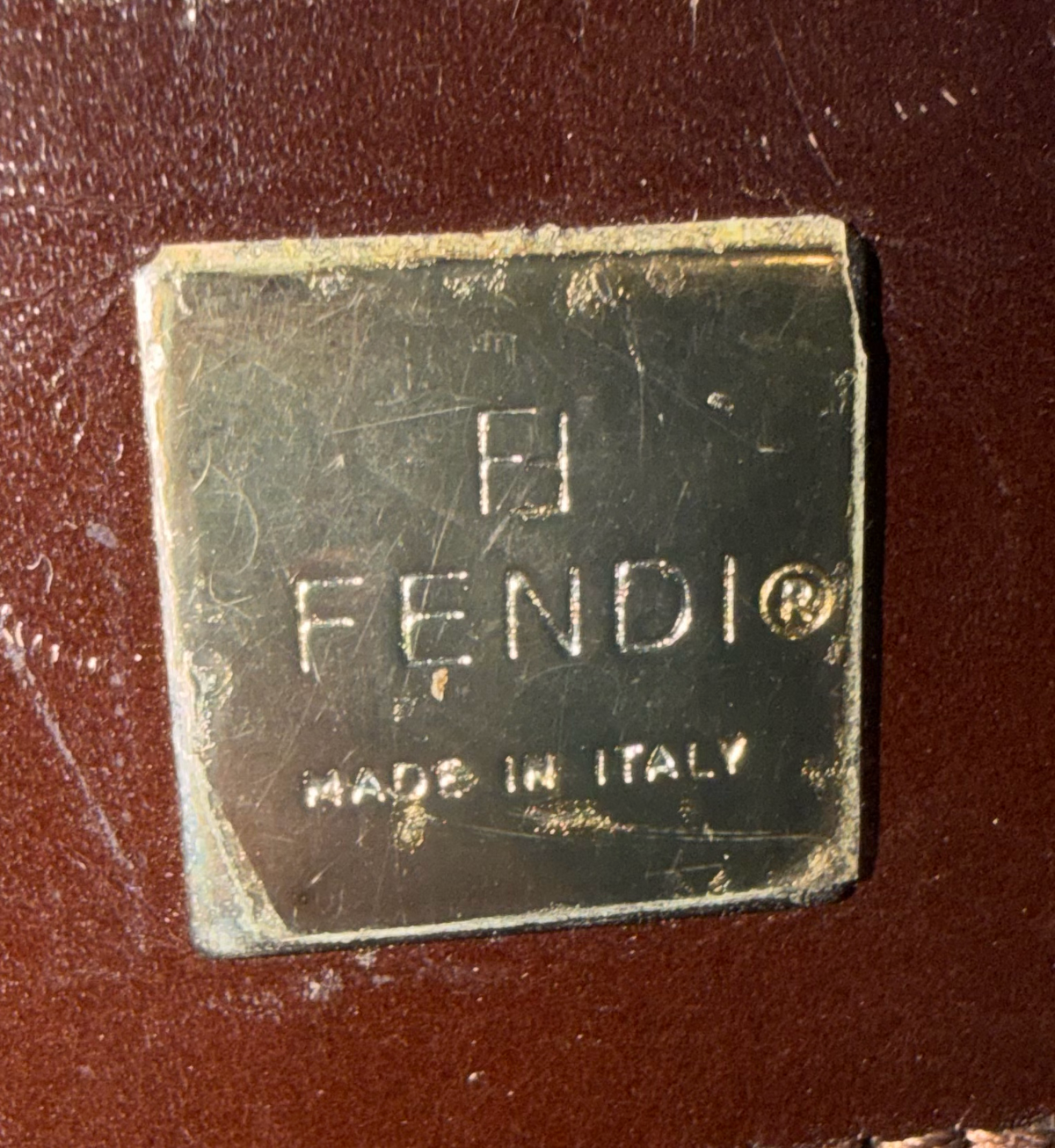 Fendi Zucca Tote Vintage Flap Shoulder
