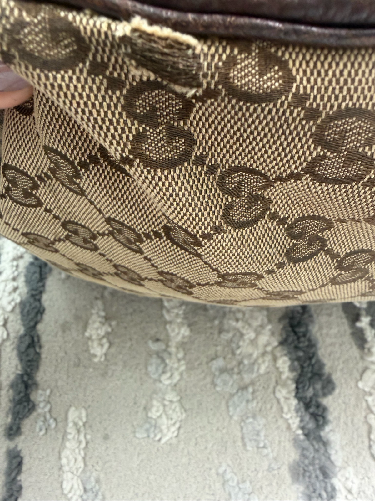 Gucci Monogram Canvas Tote Charlotte Big G