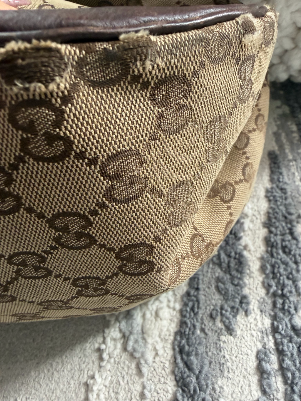 Gucci Monogram Canvas Tote Charlotte Big G