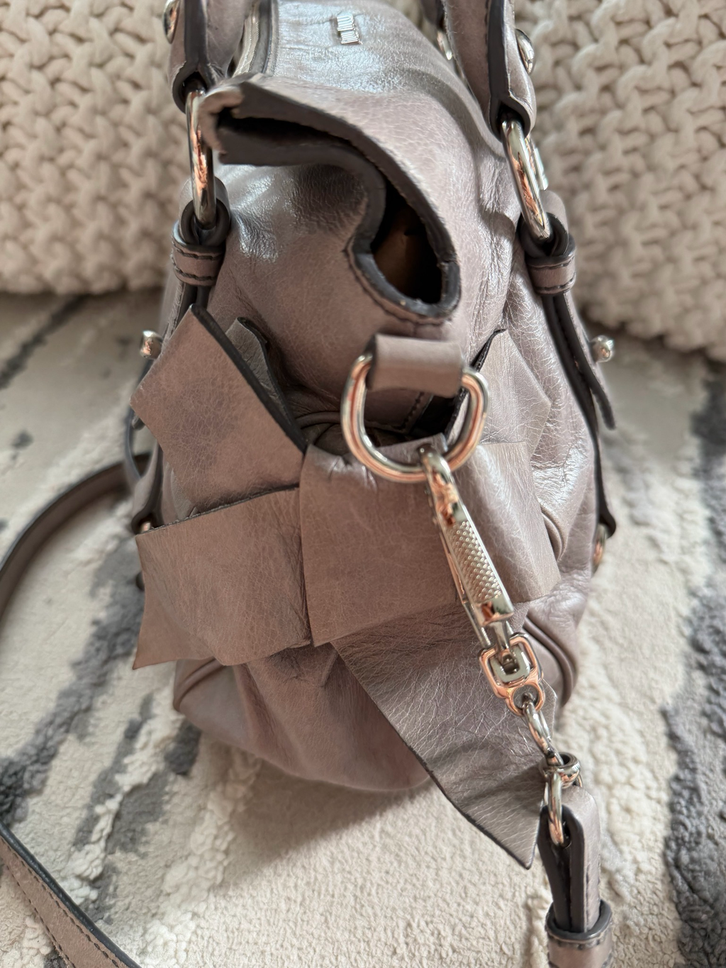 Miumiu Vitello Lux Crossbody Bow