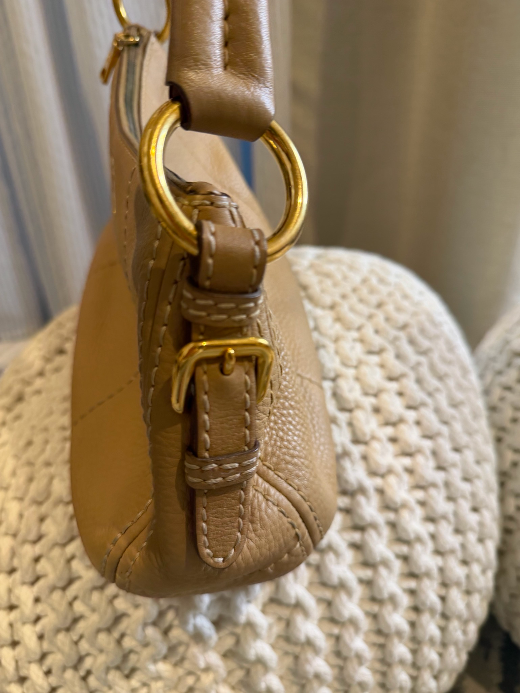 Prada Vitello Daino Hobo Shoulder Bag