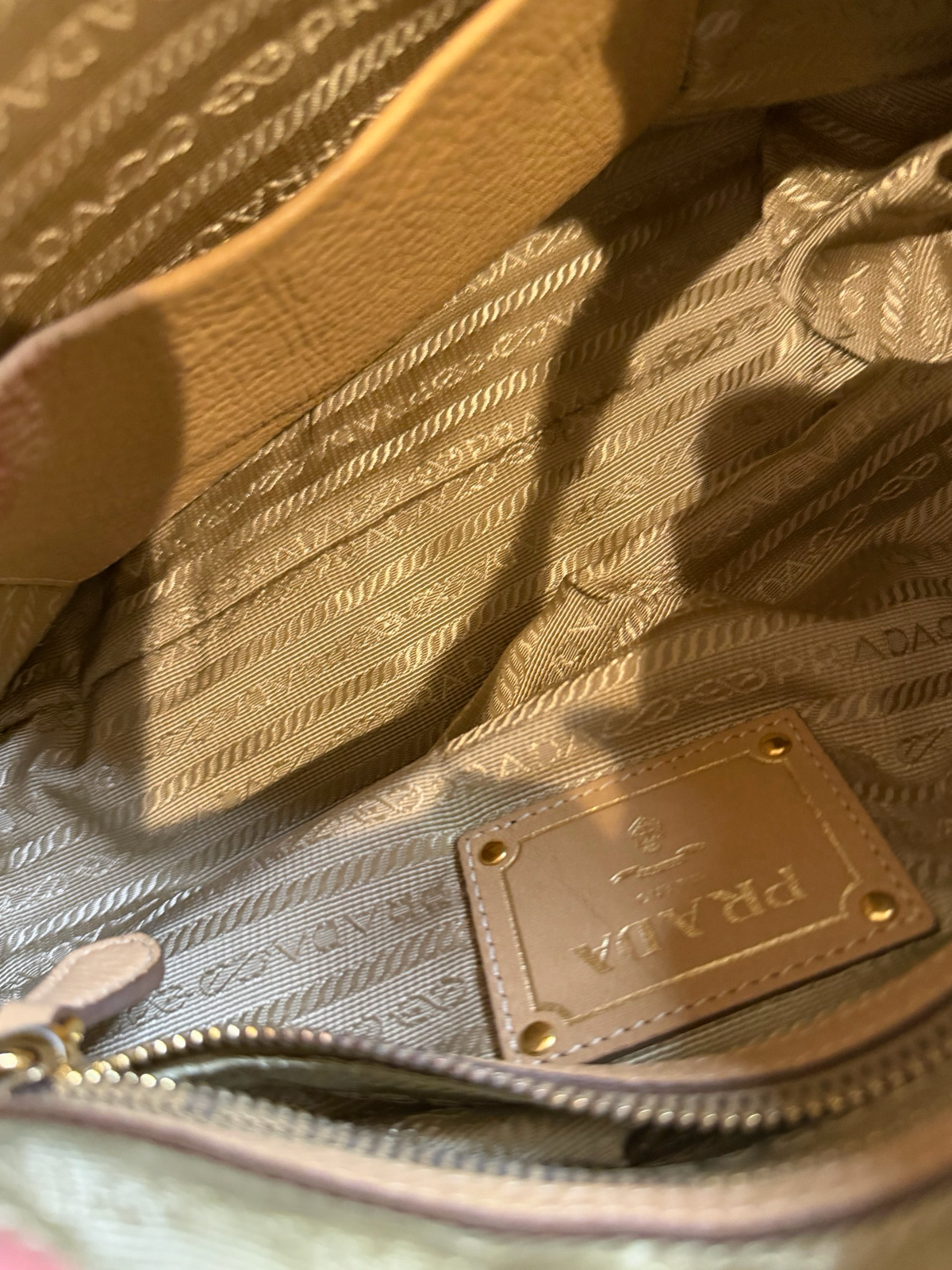 Prada Vitello Daino Hobo Shoulder Bag