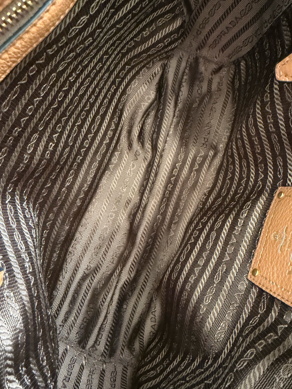 Prada Vitello Phenix Tote Shoulder Bag