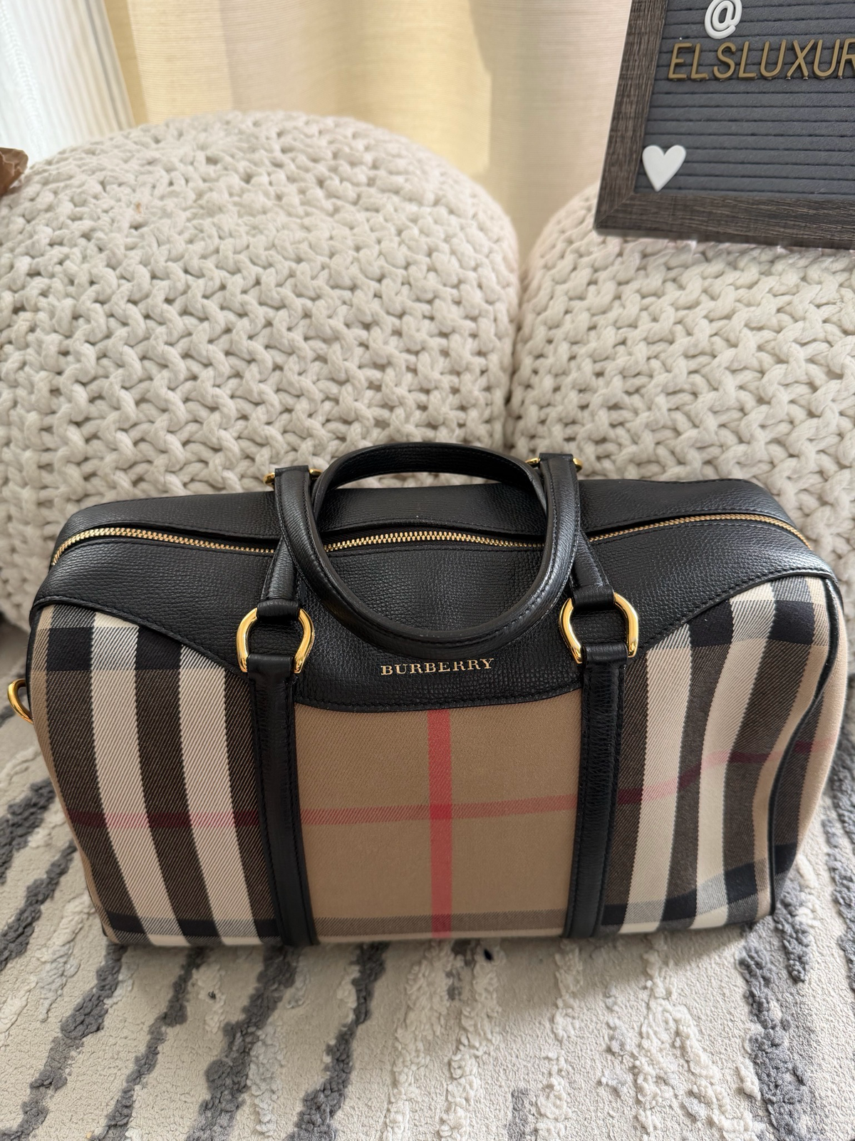 Burberry Alchester Boston Medium Tote