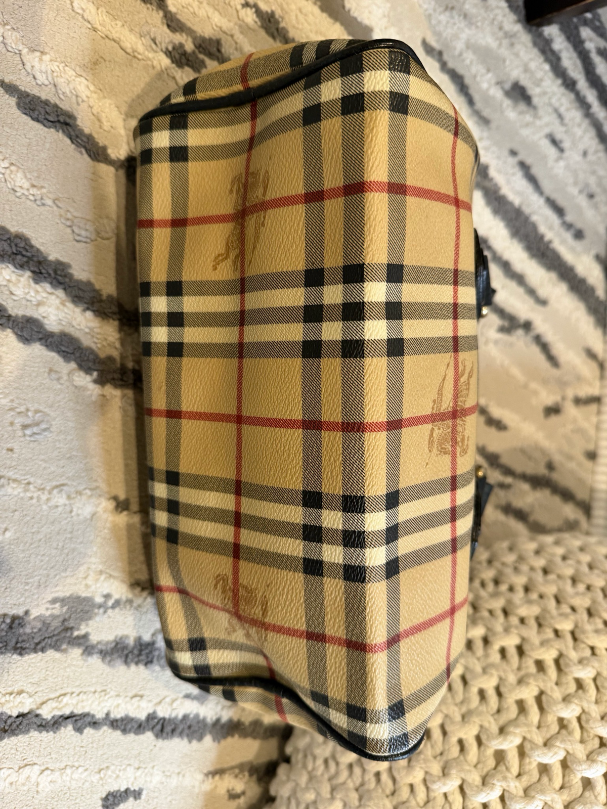 Burberry Haymarket Check Boston Bowler Tote