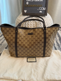 Gucci Monogram Supreme Crystal Tote