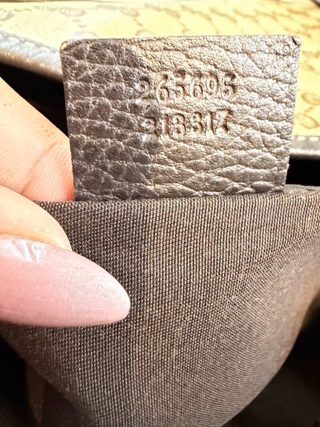 Gucci Monogram Supreme Crystal Tote