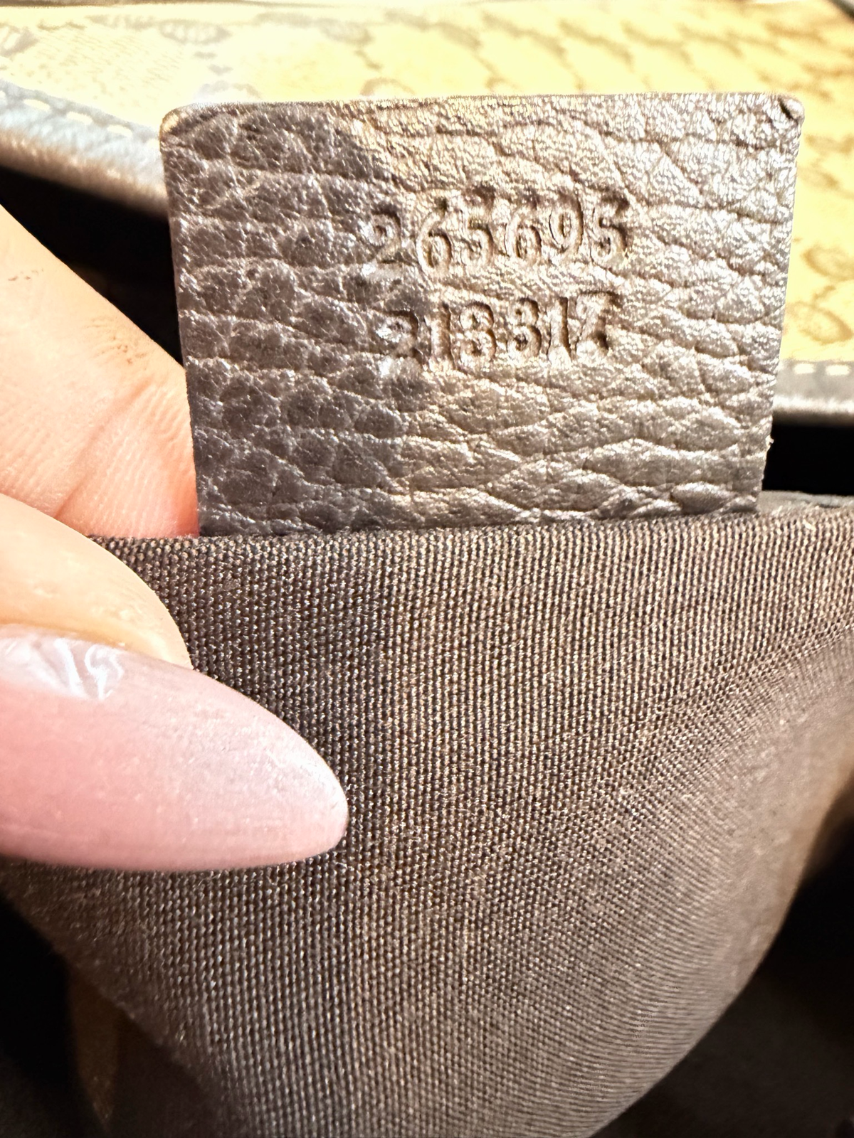 Gucci Monogram Supreme Crystal Tote