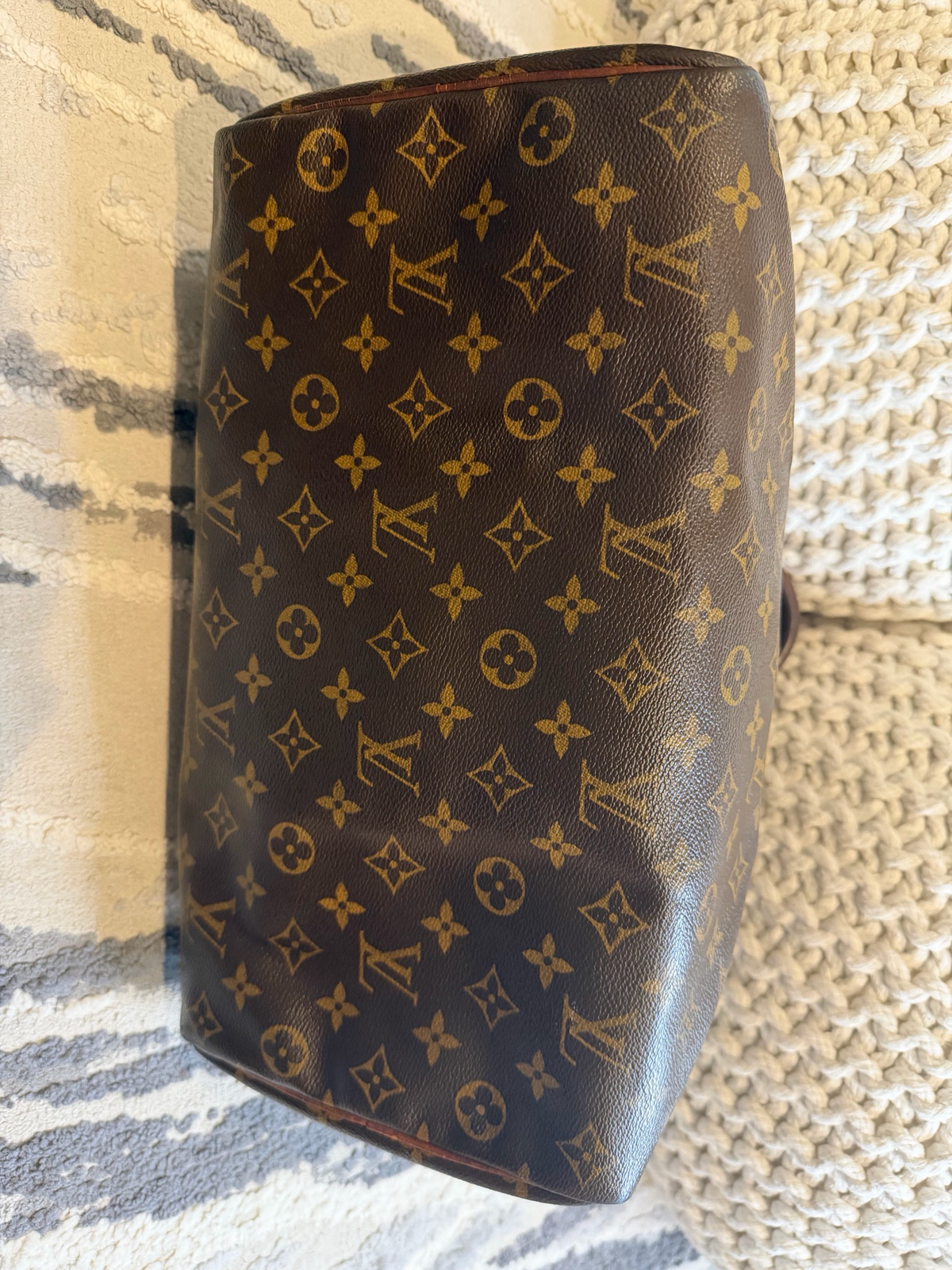 Louis Vuitton Speedy 35 Monogram Satchel Boston