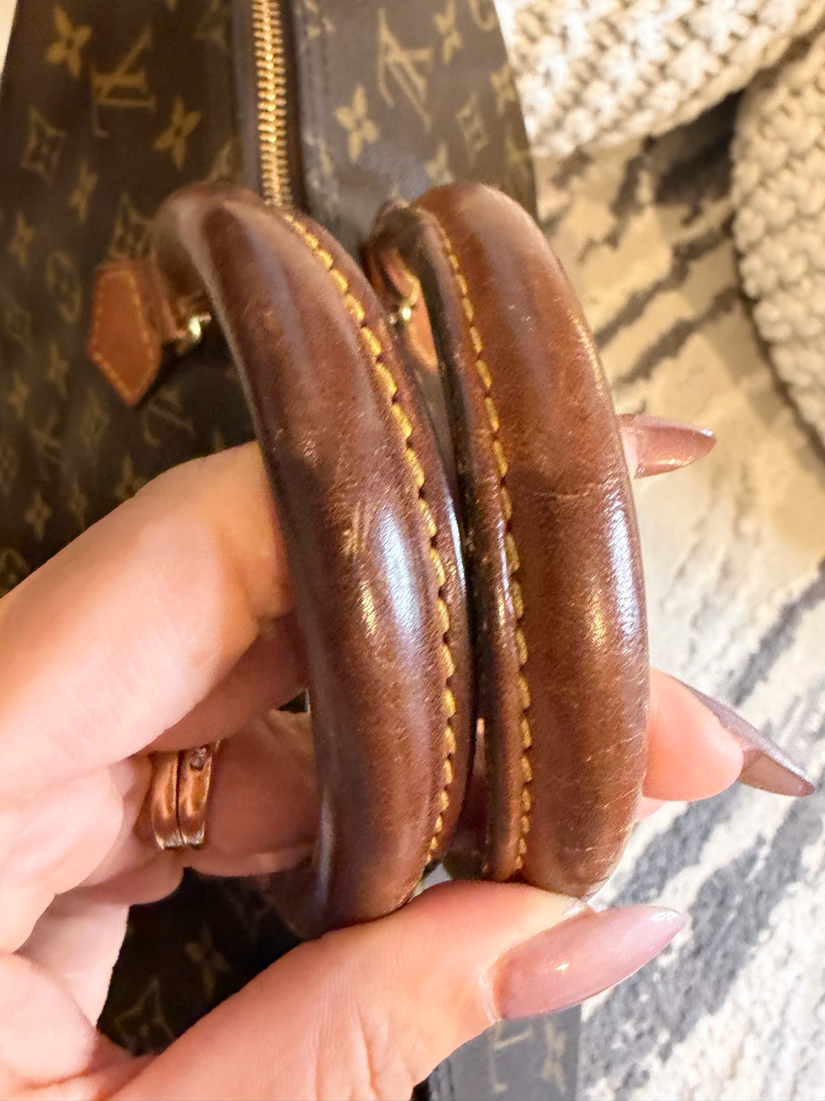 Louis Vuitton Speedy 35 Monogram Satchel Boston