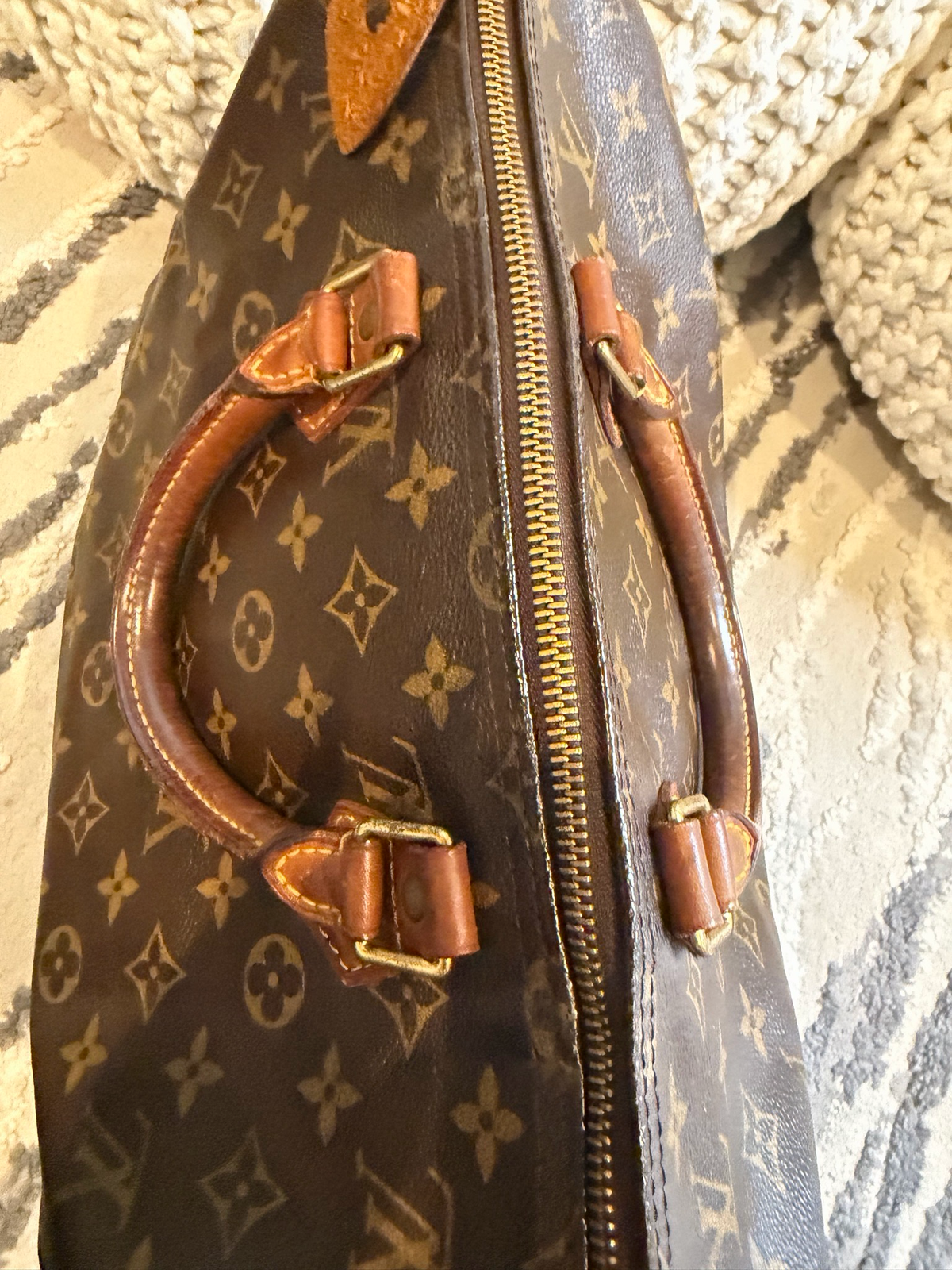 Louis Vuitton Speedy 35 Monogram Satchel Boston