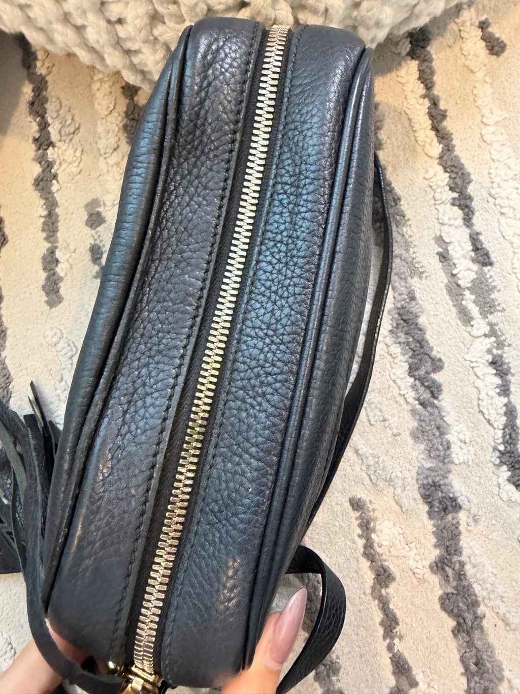 Gucci Pebbled Leather Disco Soho Camera Bag