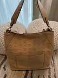 Mcm Visetos Hobo Leather Empreinte Shoulder
