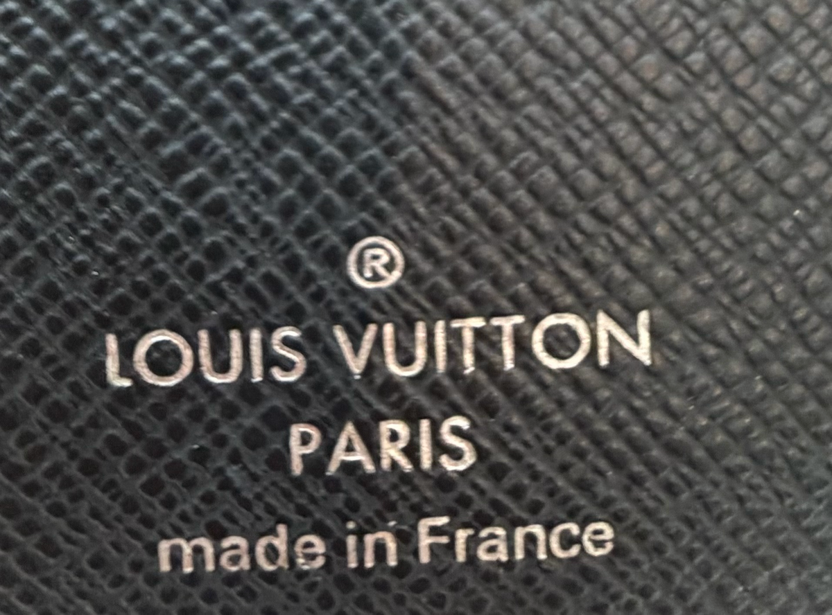 Louis Vuitton Monogram Eclipse Slender Wallet Flap Mens