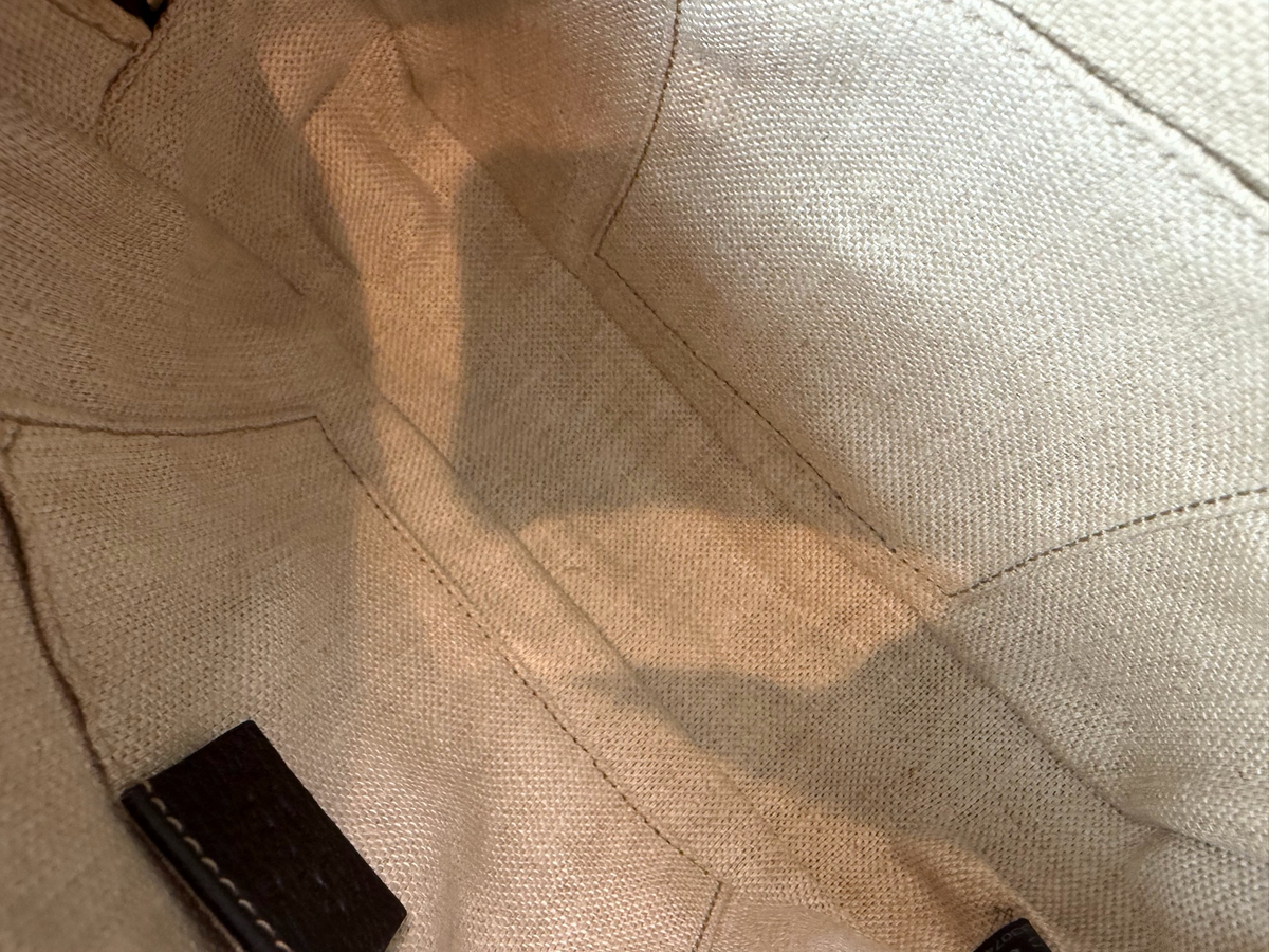 Gucci Monogram Canvas Web Bee Messenger Crossbody