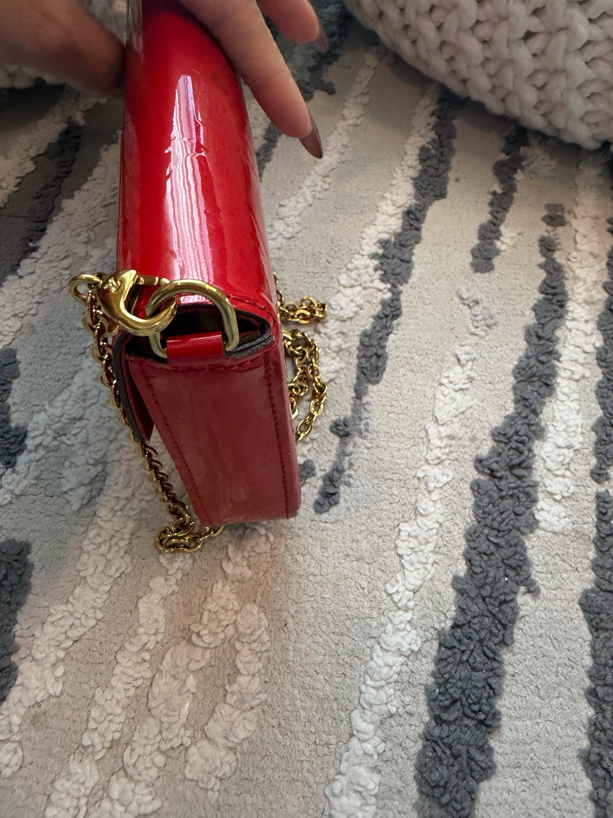 Louis Vuitton Felice Pochette Flap Crossbody Patent
