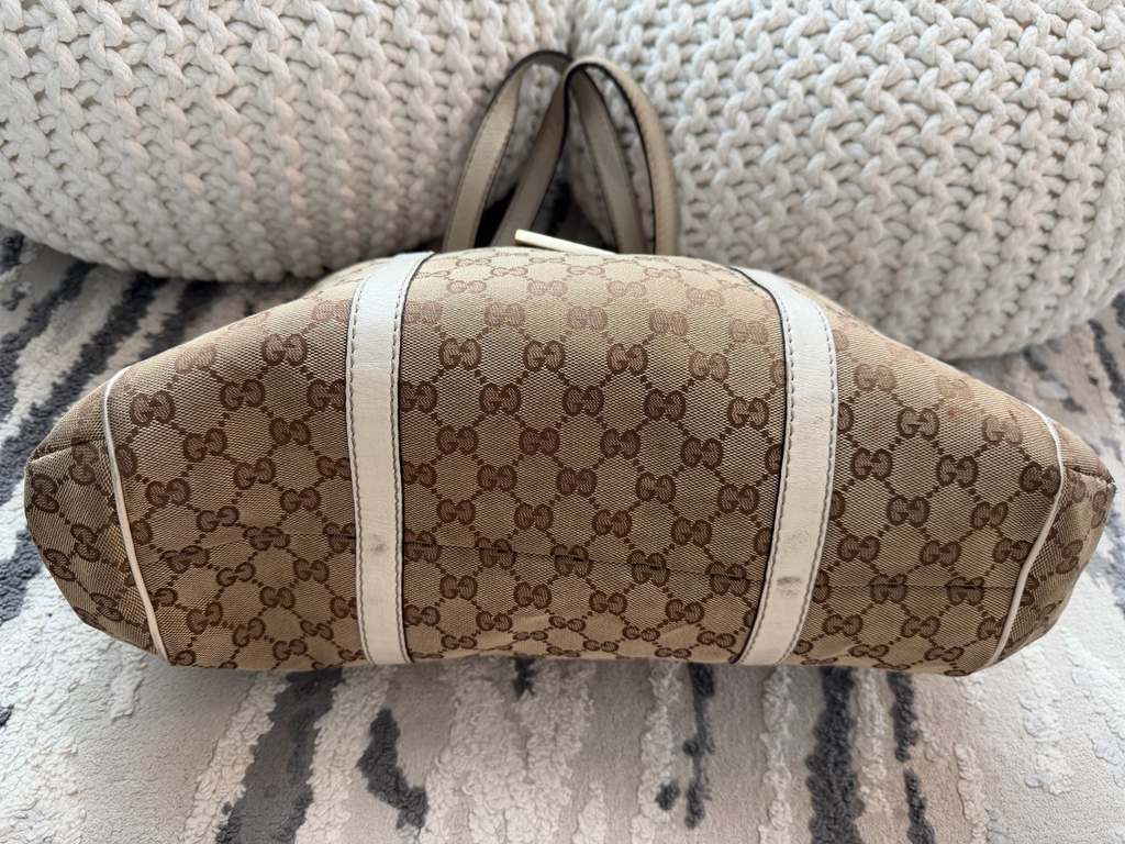 Gucci Ladies New Web Tote Medium