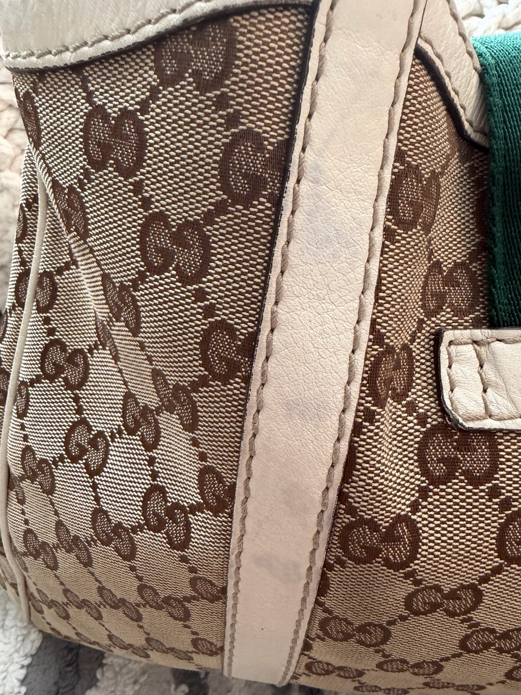 Gucci Ladies New Web Tote Medium
