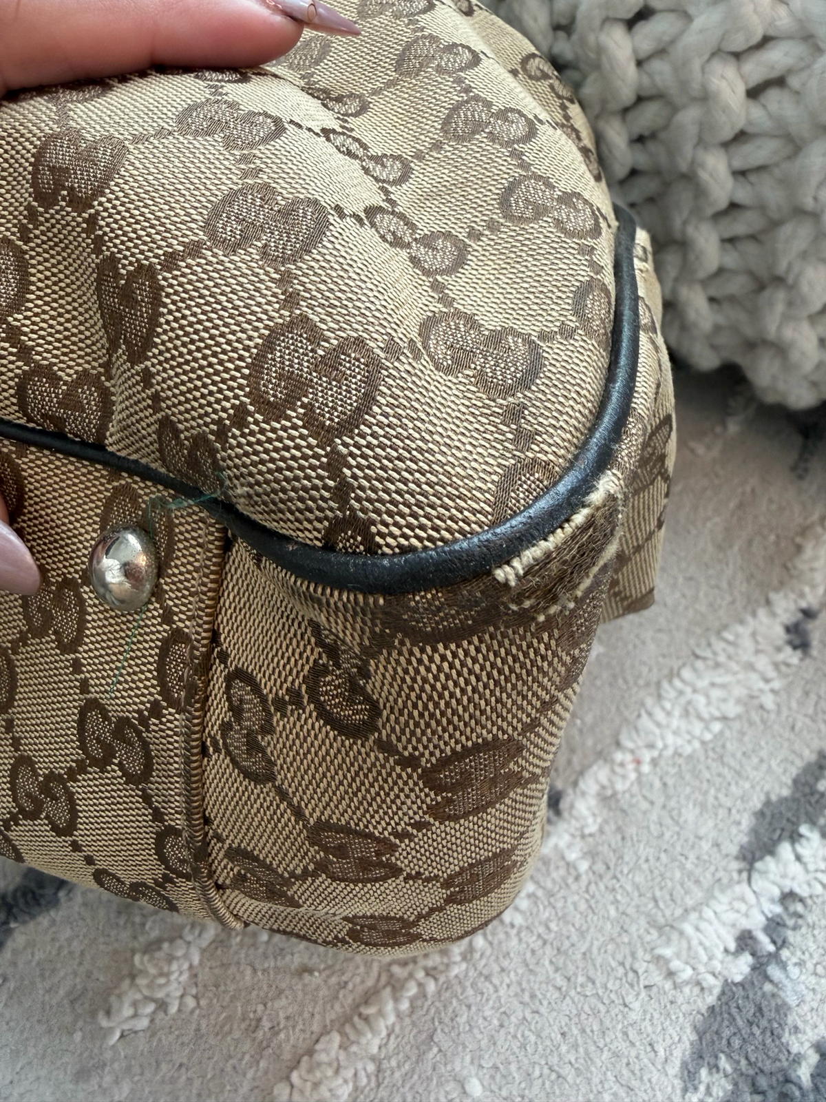 Gucci Twins Interlocking Tote Shoulder Bag
