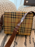 Burberry Haymarket Check Flap Messenger Crossbody