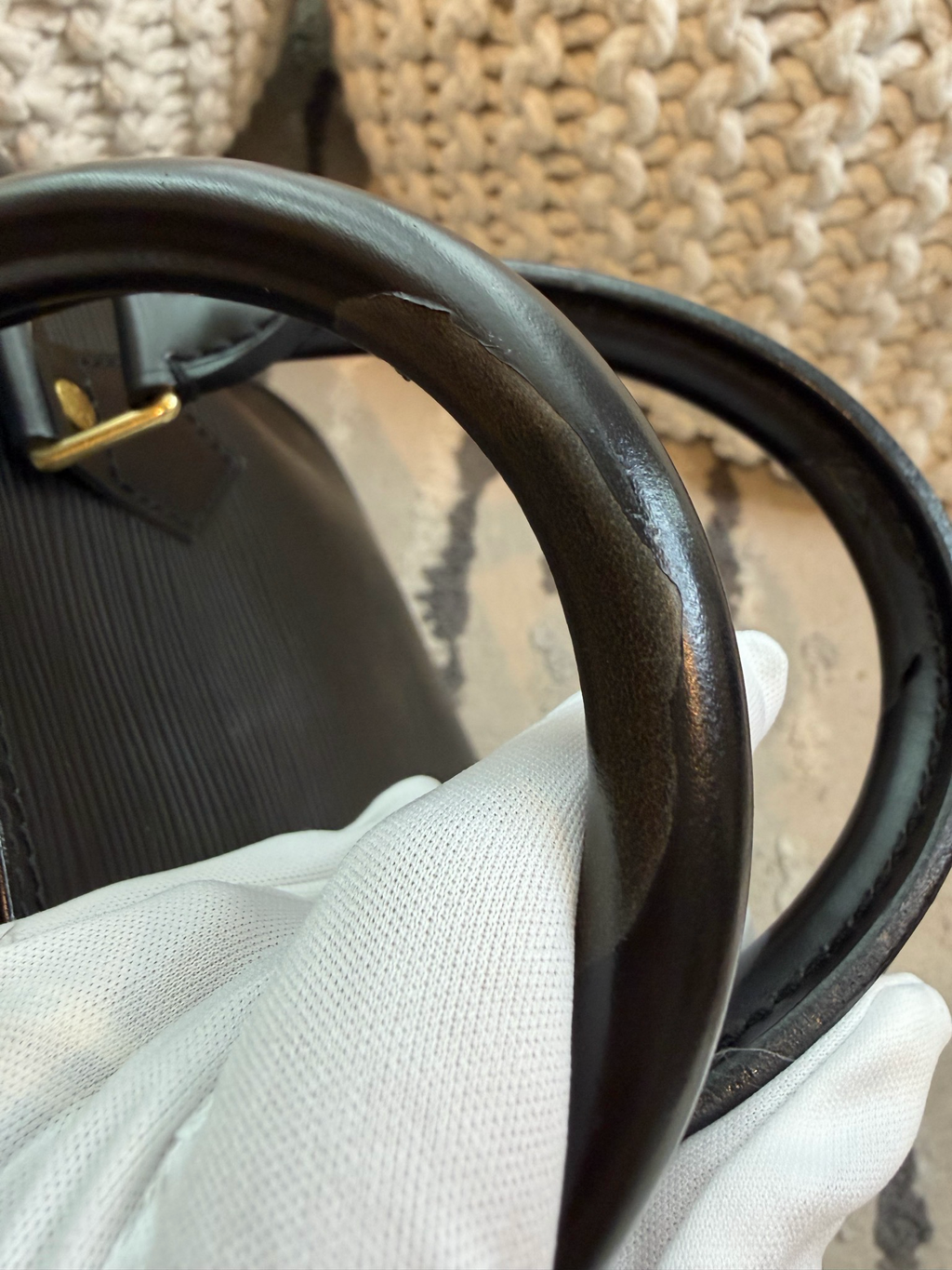 Louis Vuitton Epi Alma Pm Handbag