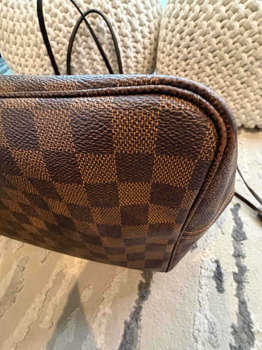 Louis Vuitton Neverfull Damier Ebene GM Tote Shoulder