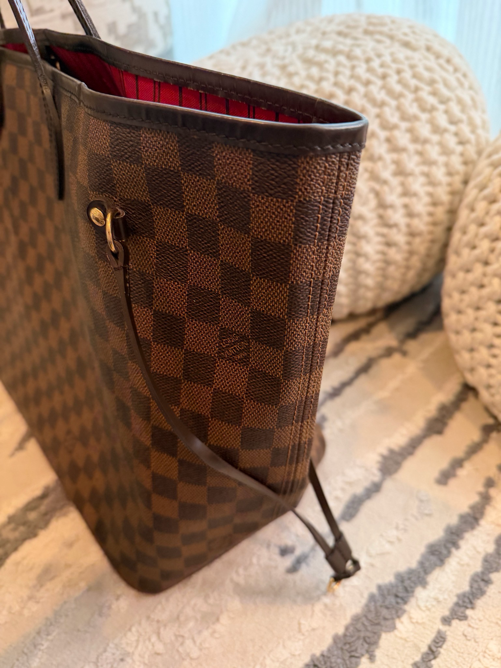 Louis Vuitton Neverfull Damier Ebene GM Tote Shoulder