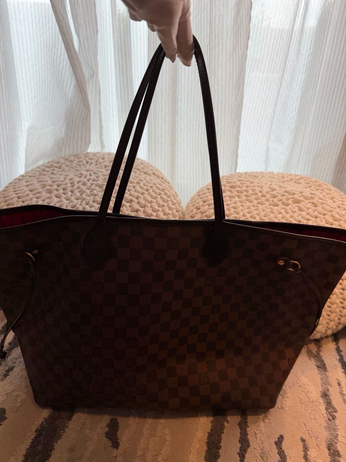 Louis Vuitton Neverfull Damier Ebene GM Tote Shoulder