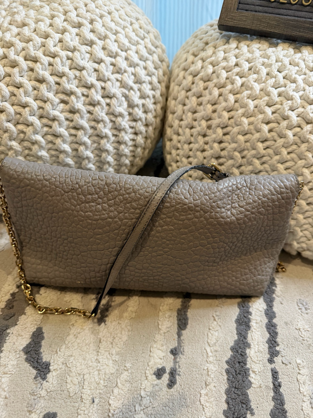Burberry Mildenhall Sling Crossbody Grainy Leather