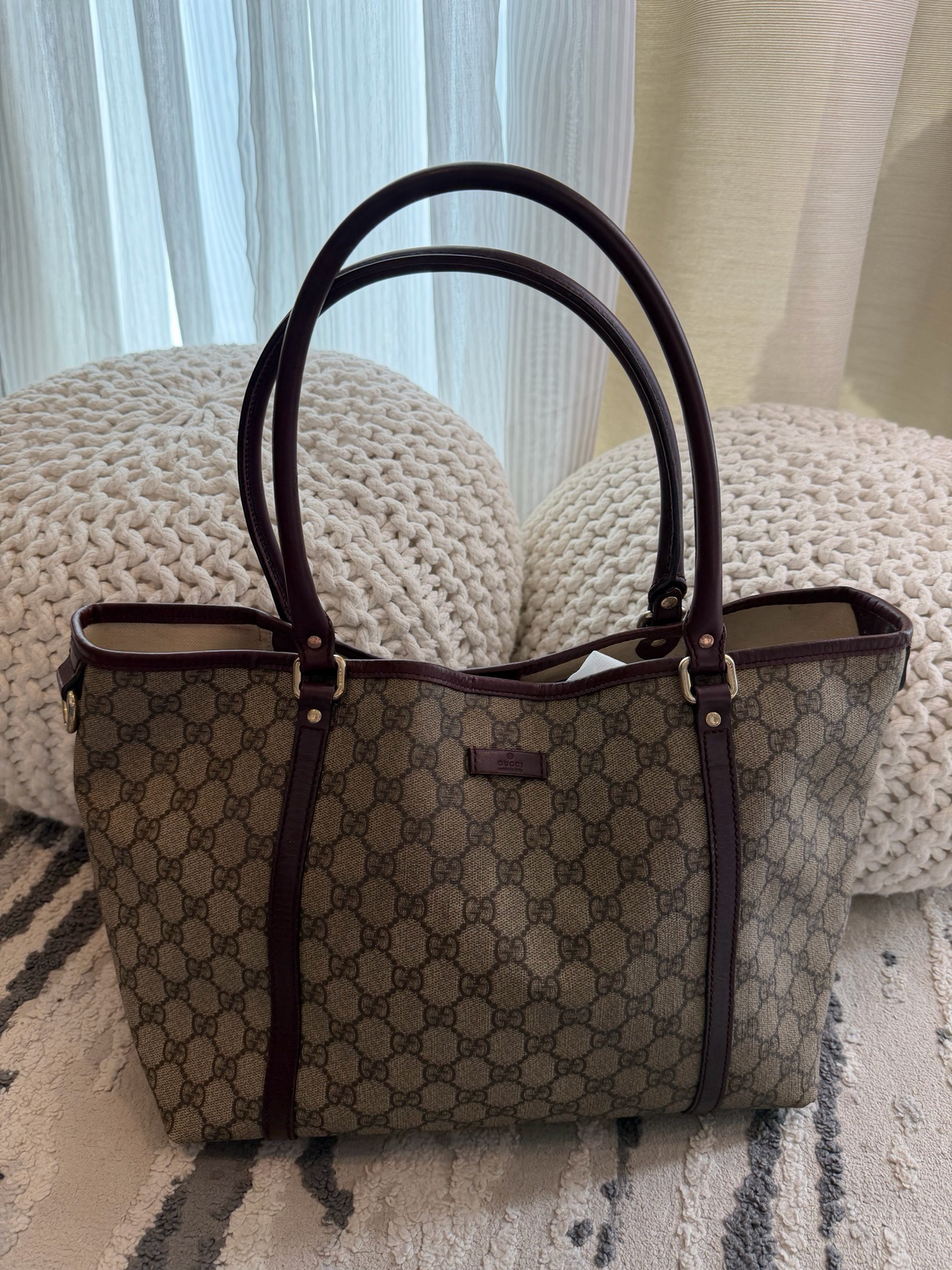 Gucci Monogram Supreme Joy Tote