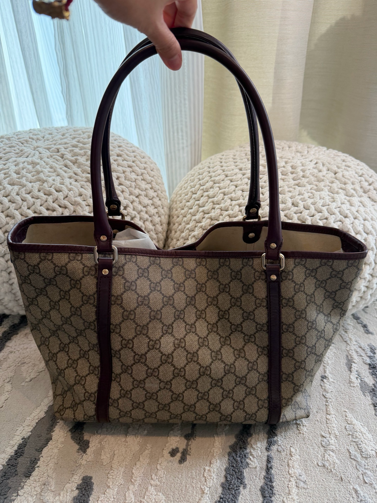 Gucci Monogram Supreme Joy Tote