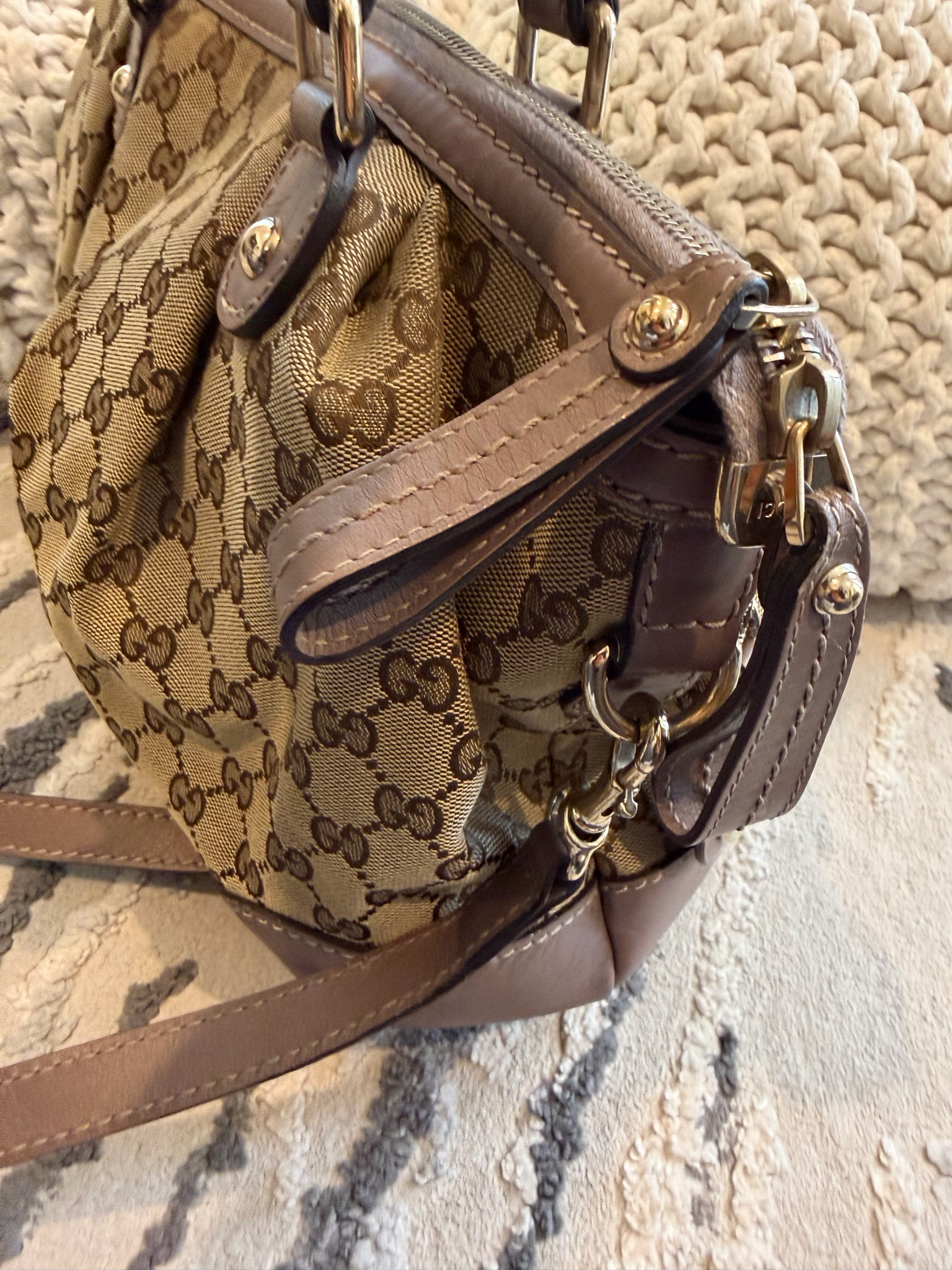 Gucci Sukey Two Way Convertible Tote Sling