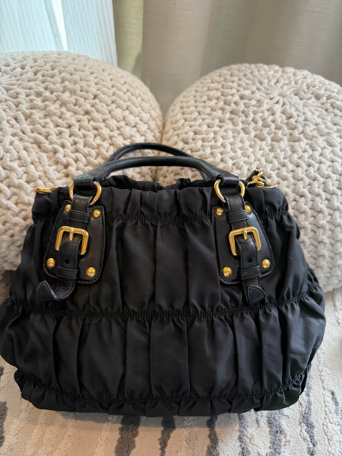 Prada Nylon Tessuto Gaufre Crossbody Messenger
