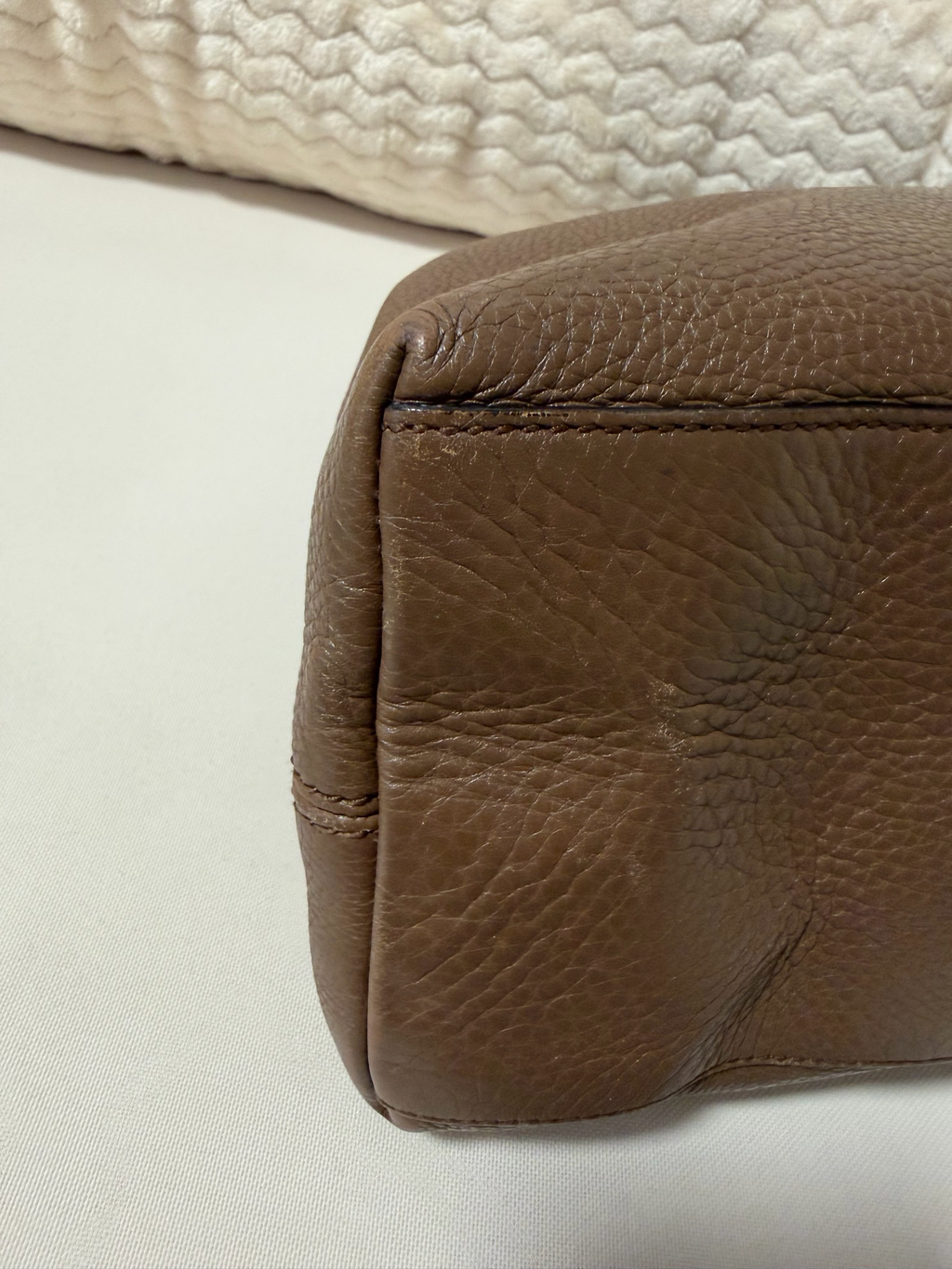 Gucci Soho Chain Tote Pebbled Calfskin Leather