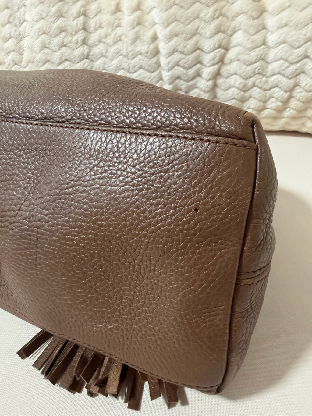 Gucci Soho Chain Tote Pebbled Calfskin Leather