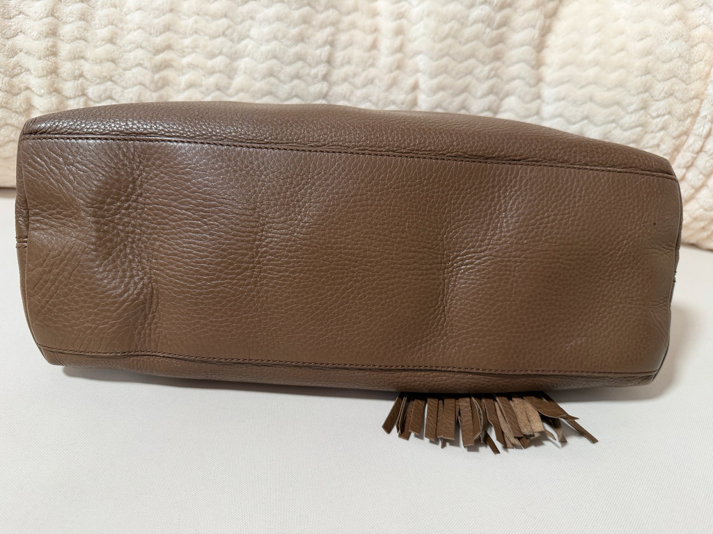 Gucci Soho Chain Tote Pebbled Calfskin Leather