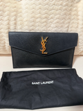Yves Saint Laurent Grain De Poudre Clutch Flap