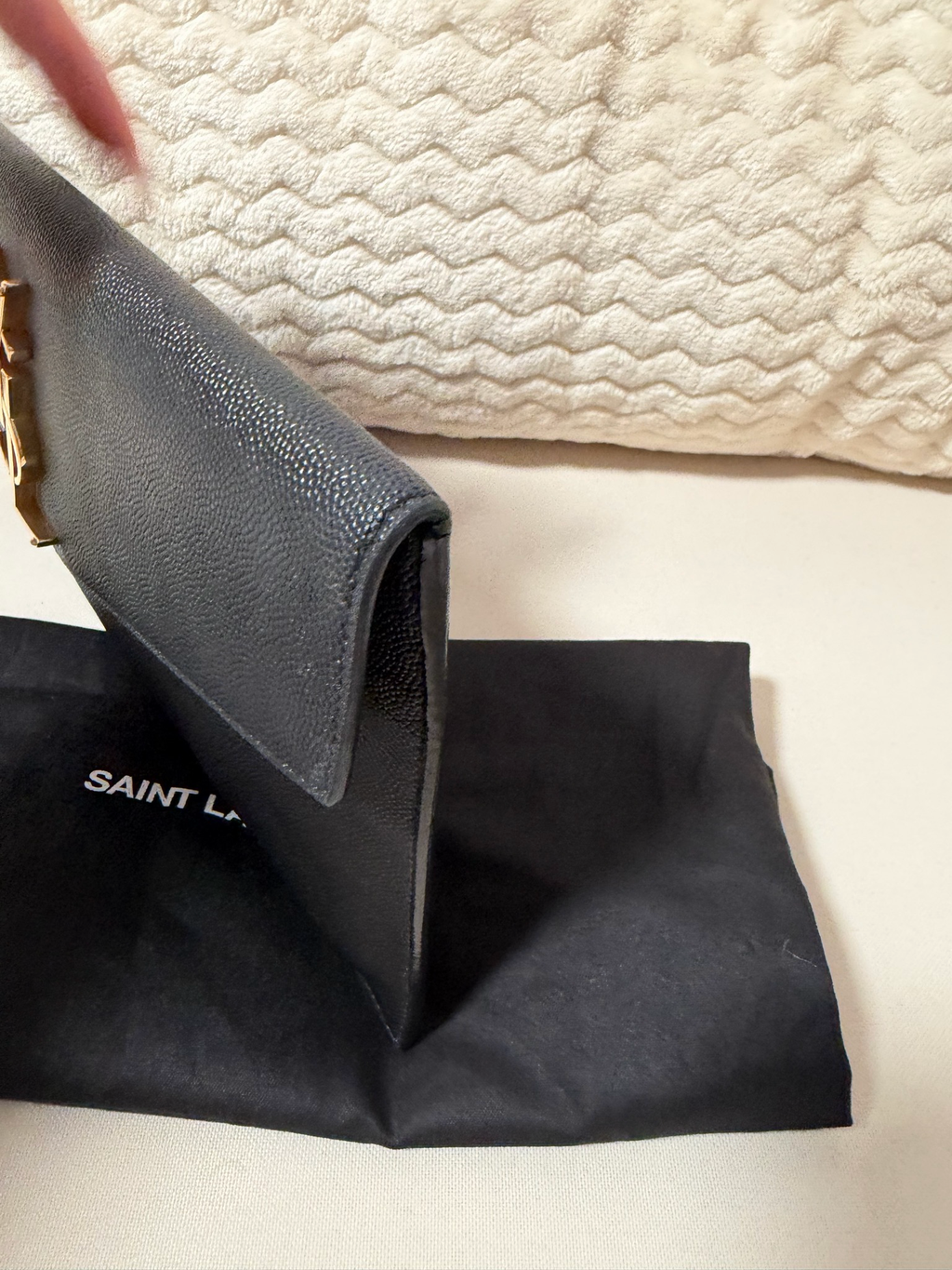 Yves Saint Laurent Grain De Poudre Clutch Flap