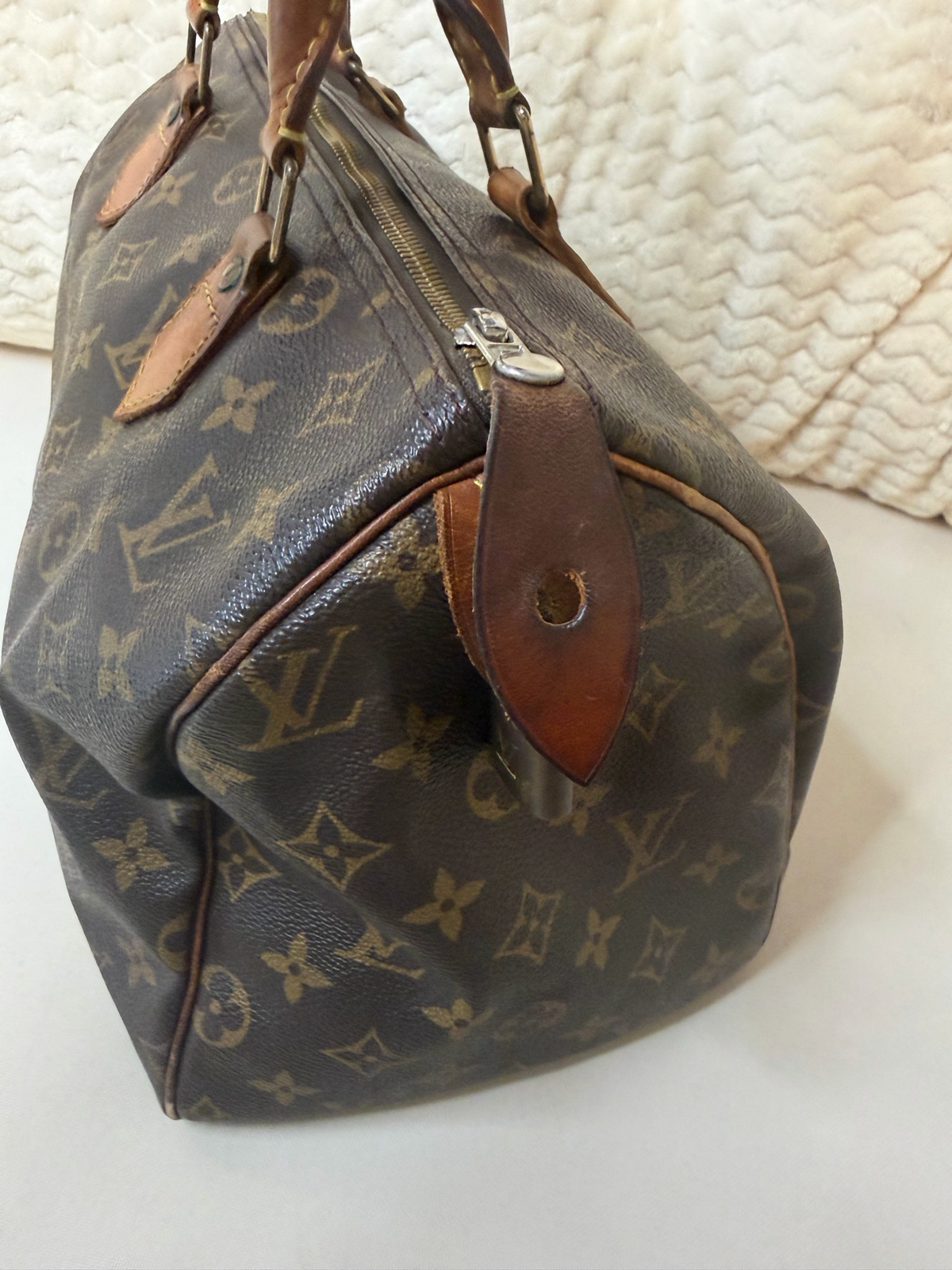 Louis Vuitton Speedy 30 Monogram Satchel Boston Top Handle